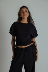 blusa com altura regulável de algodão