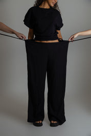 calça infinita | calça com cintura regulável