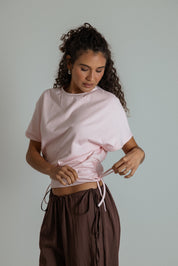 blusa com altura regulável de algodão
