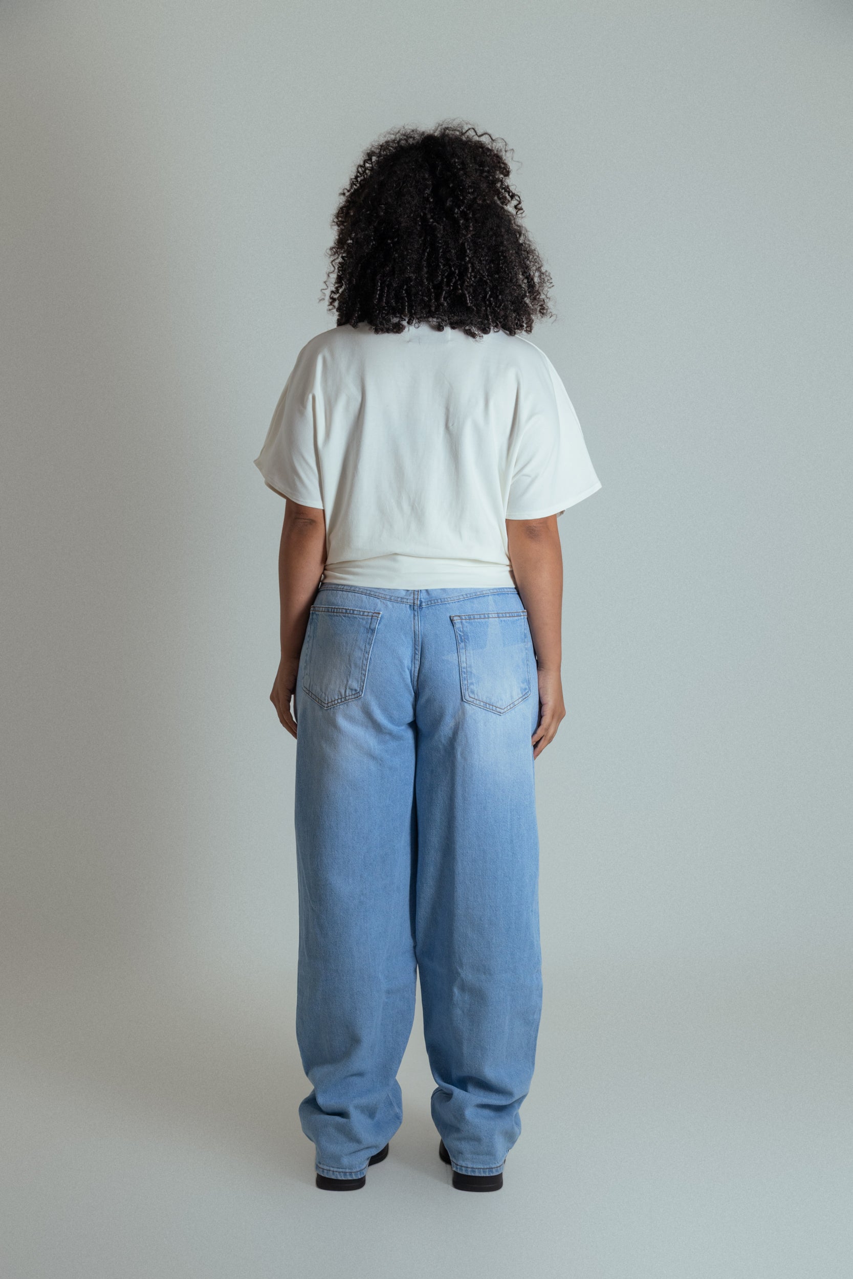blusa com altura regulável de algodão