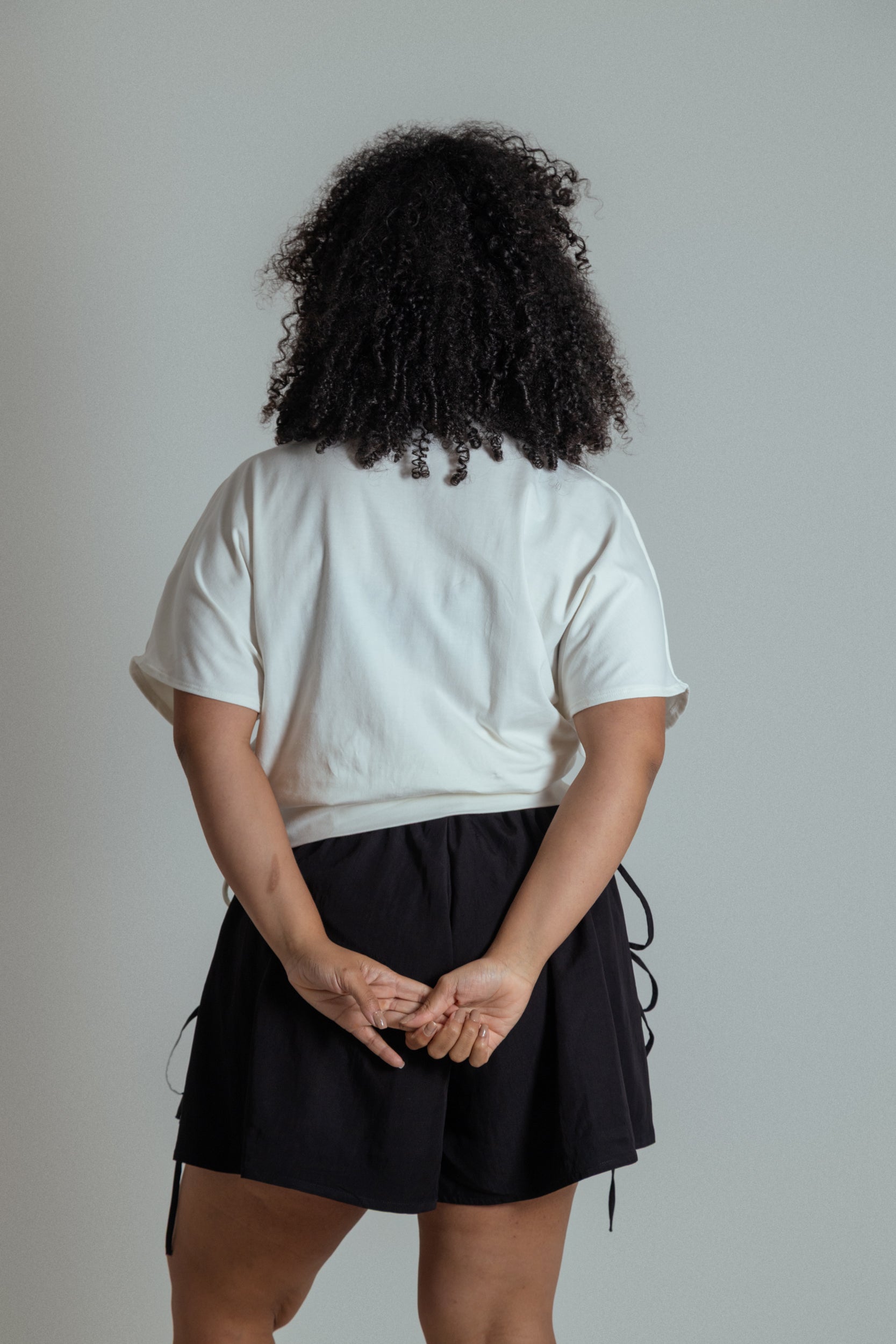 blusa com altura regulável de algodão