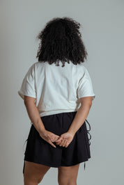 blusa com altura regulável de algodão