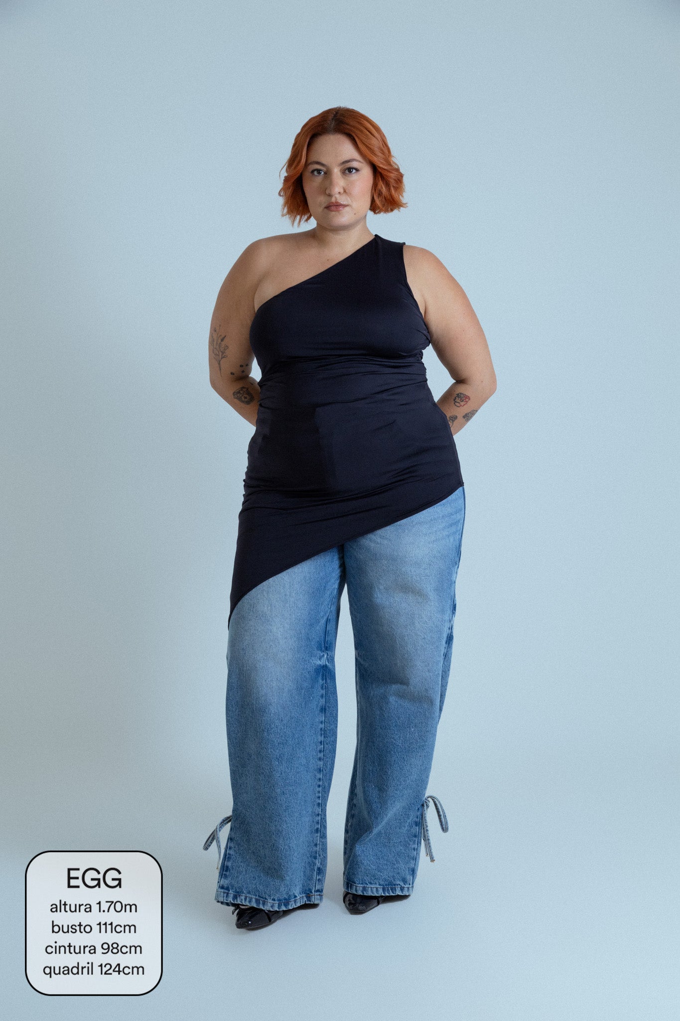 calça jeans ajustável laço acid wash