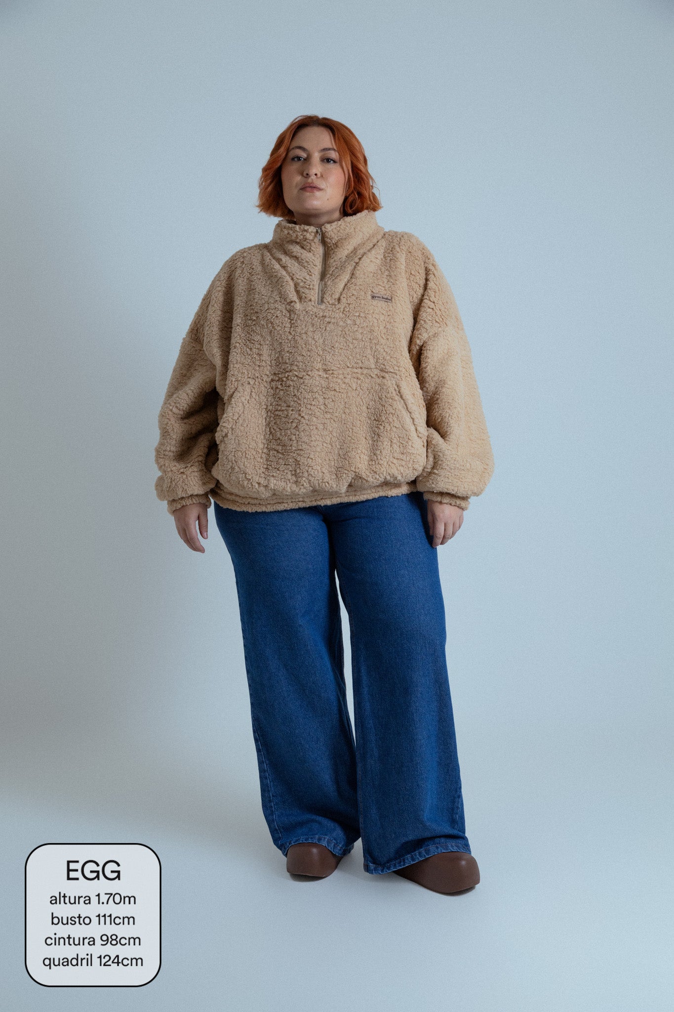 calça jeans ajustável wide denim blue