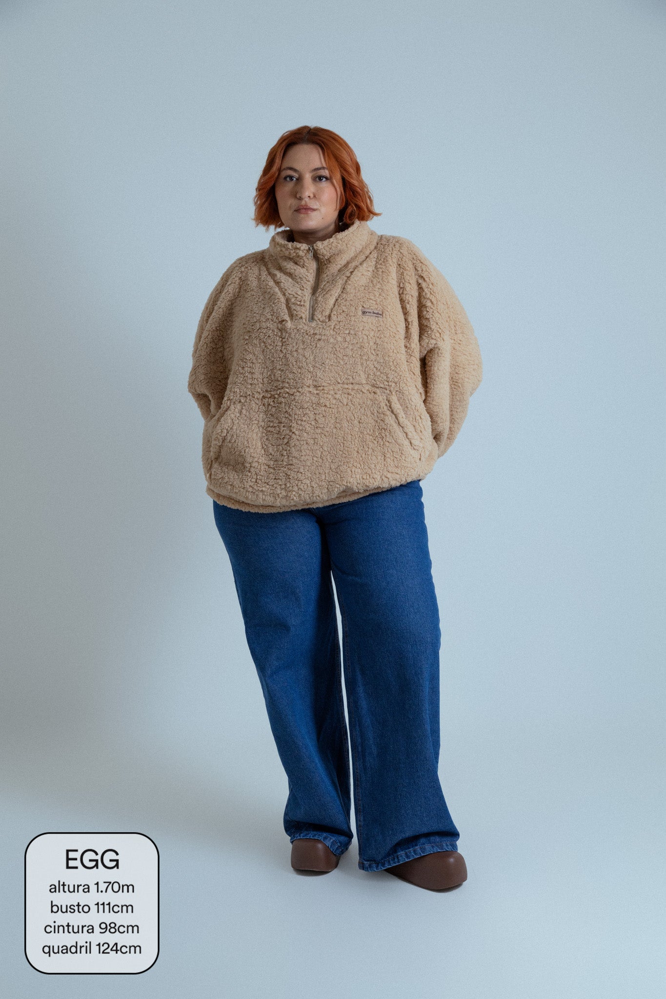 calça jeans ajustável wide denim blue