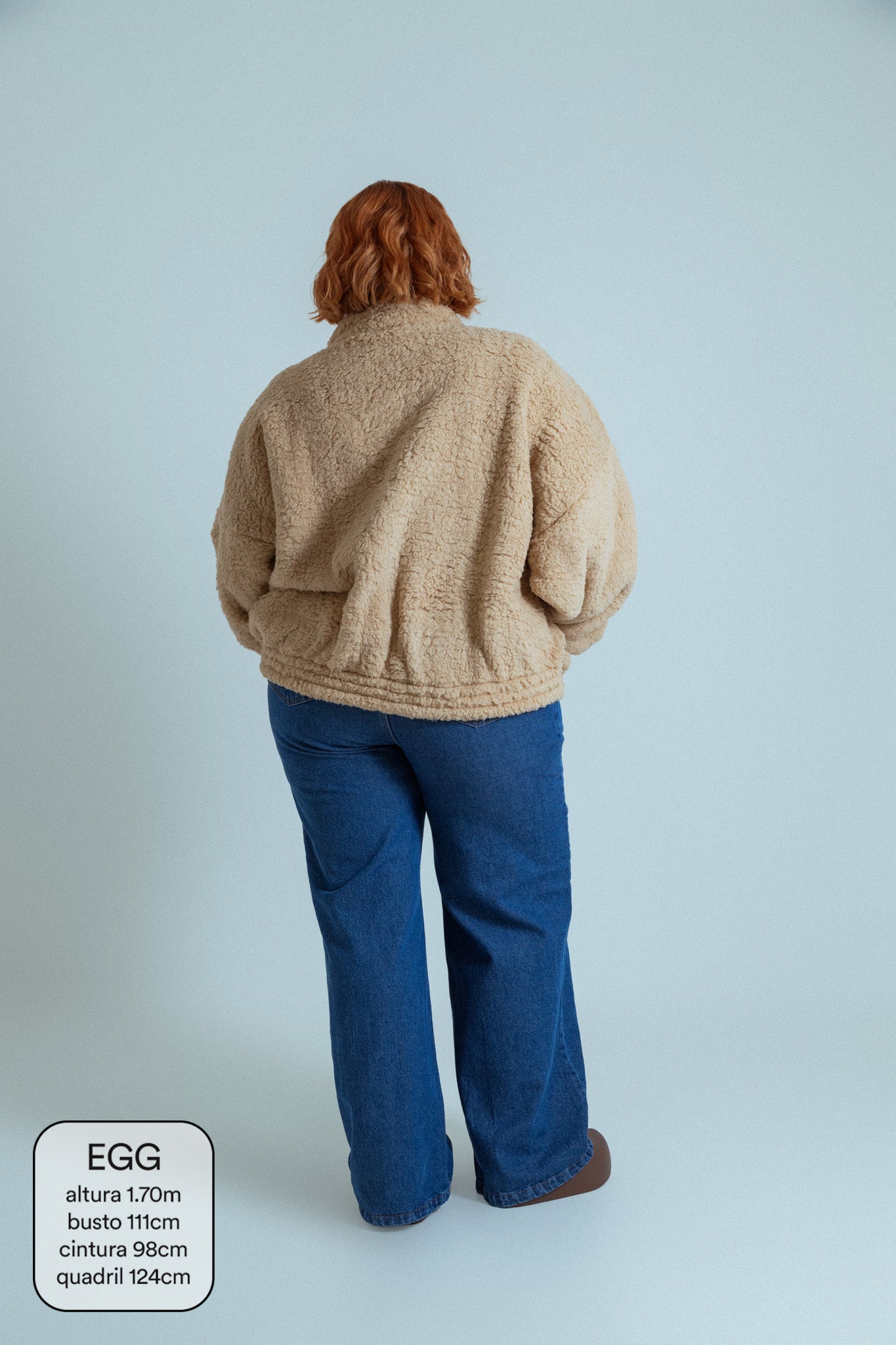 calça jeans ajustável wide denim blue