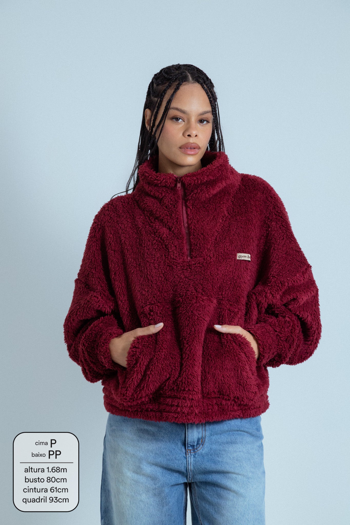 moletom gym babe peludinho cozy | moletom feminino oversized peluciado