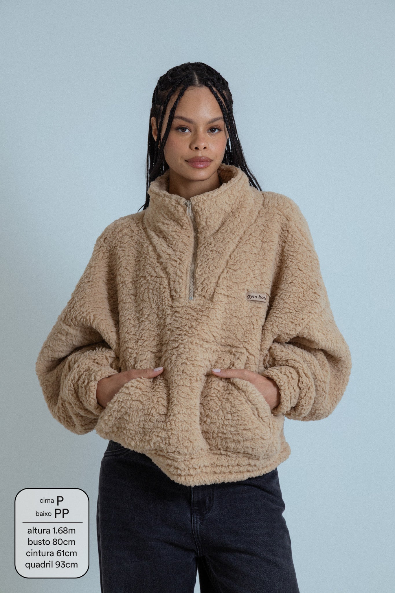 moletom gym babe peludinho cozy | moletom feminino oversized peluciado
