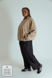 jaqueta bomber canelada oversized
