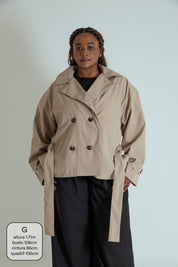 casaco trench coat curto