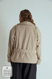 casaco trench coat curto