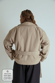 casaco trench coat curto