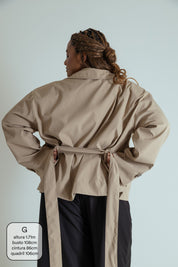 casaco trench coat curto