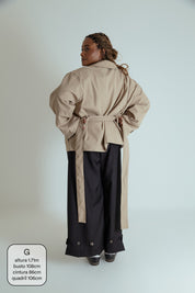 casaco trench coat curto