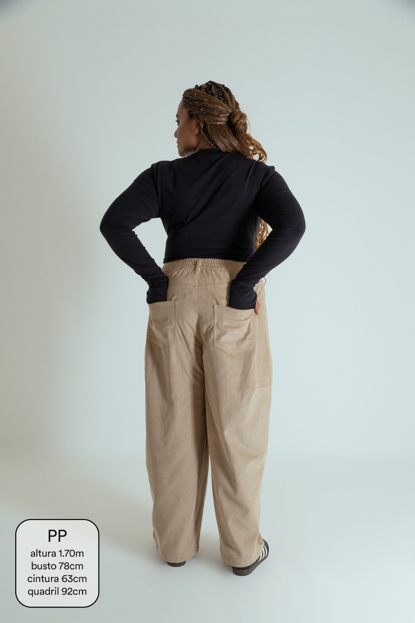 calça charme cotelê canelada algodão