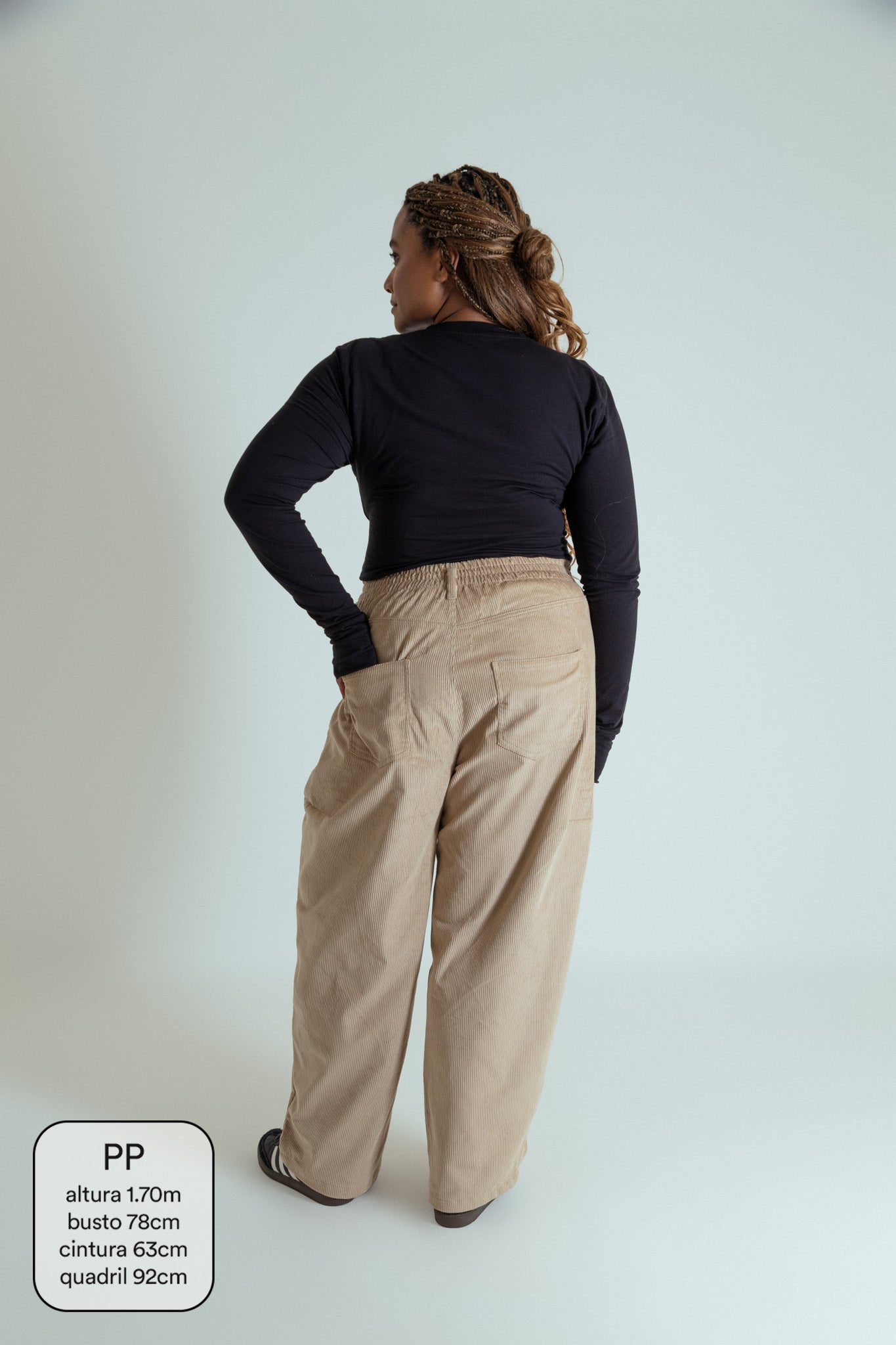calça charme cotelê canelada algodão