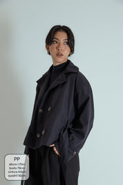 casaco trench coat curto