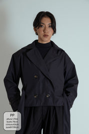casaco trench coat curto