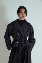 casaco trench coat curto