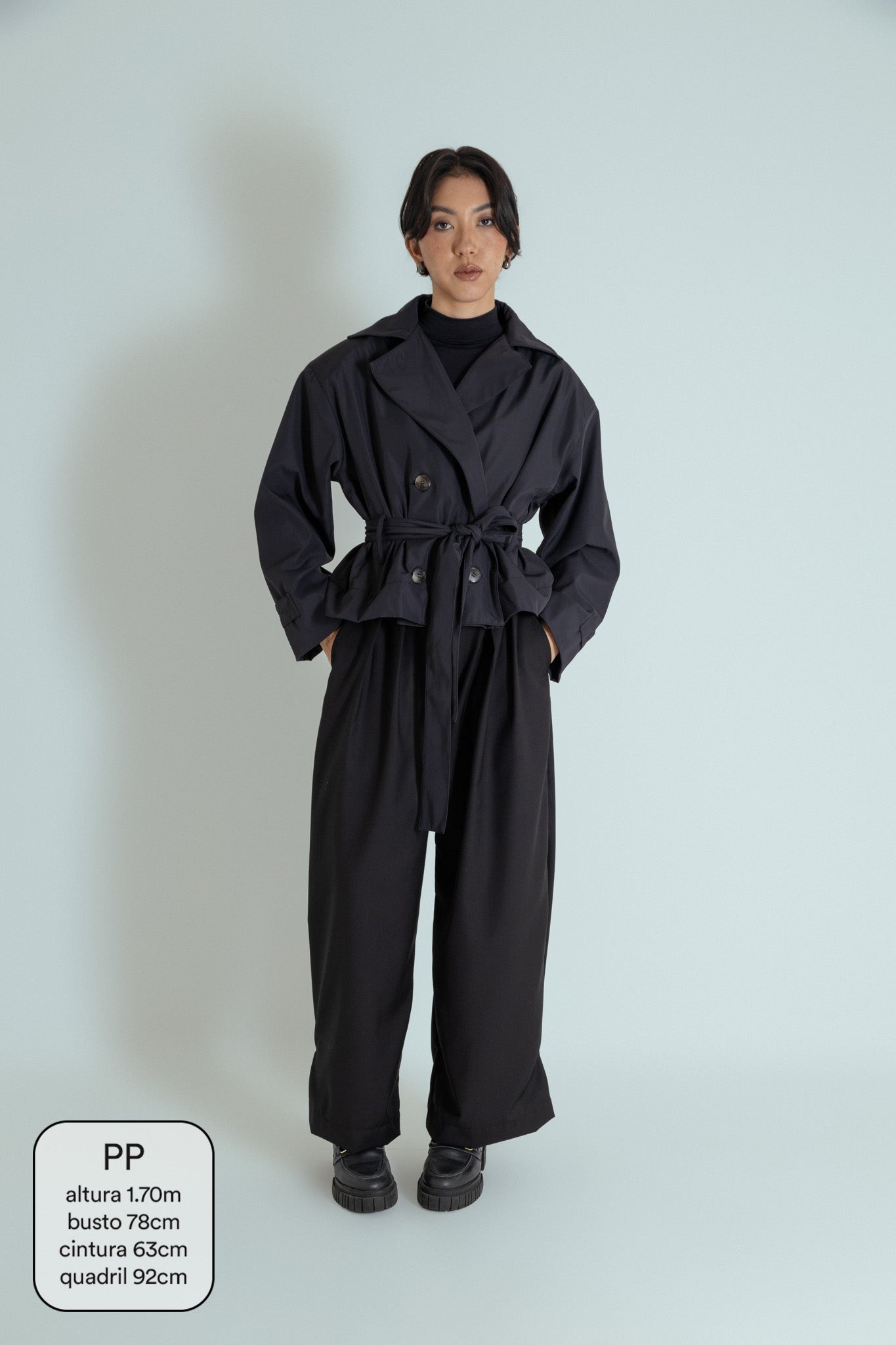 casaco trench coat curto