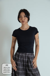 baby tee feminina de algodão