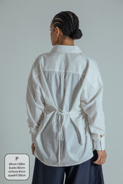 camisa laço chefa | camisa de algodão ajustável