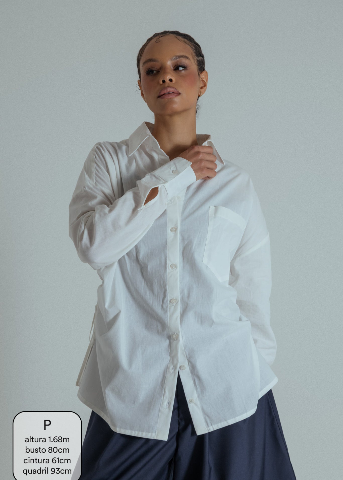 camisa laço chefa | camisa de algodão ajustável