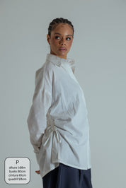 camisa laço chefa | camisa de algodão ajustável