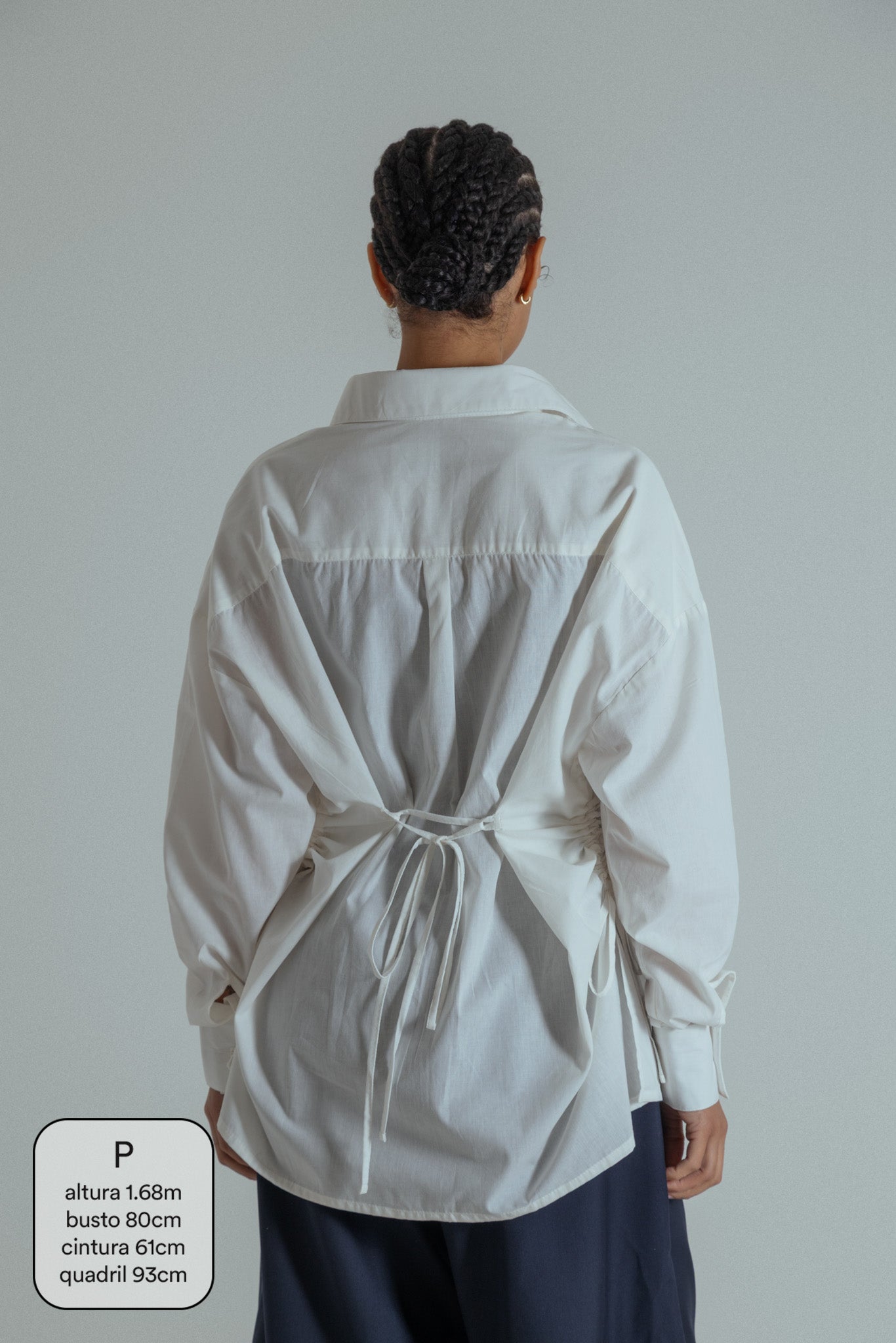 camisa laço chefa | camisa de algodão ajustável
