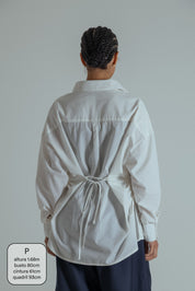 camisa laço chefa | camisa de algodão ajustável