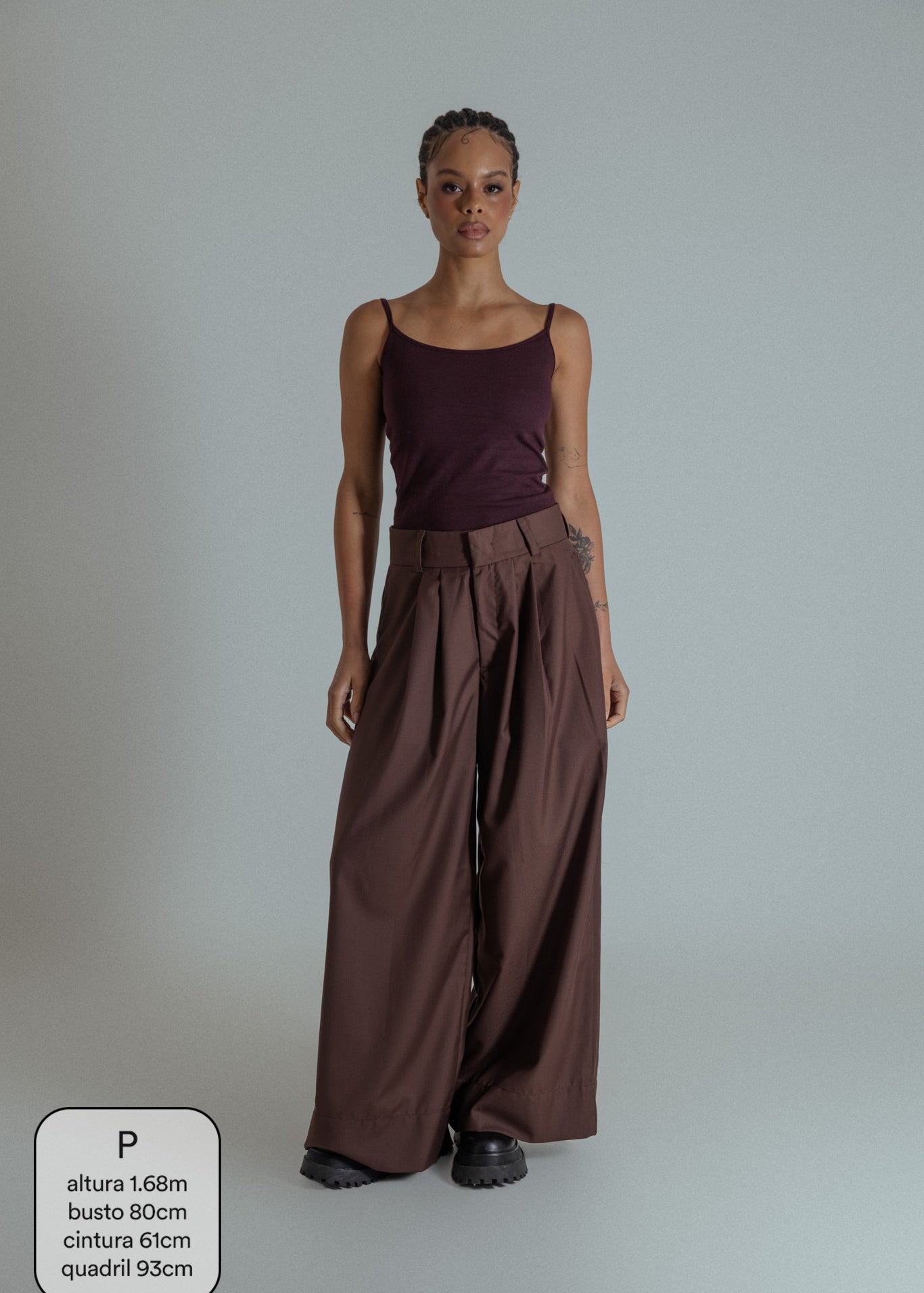 calça alfaiataria ajustável chefa