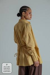camisa laço chefa | camisa de algodão ajustável