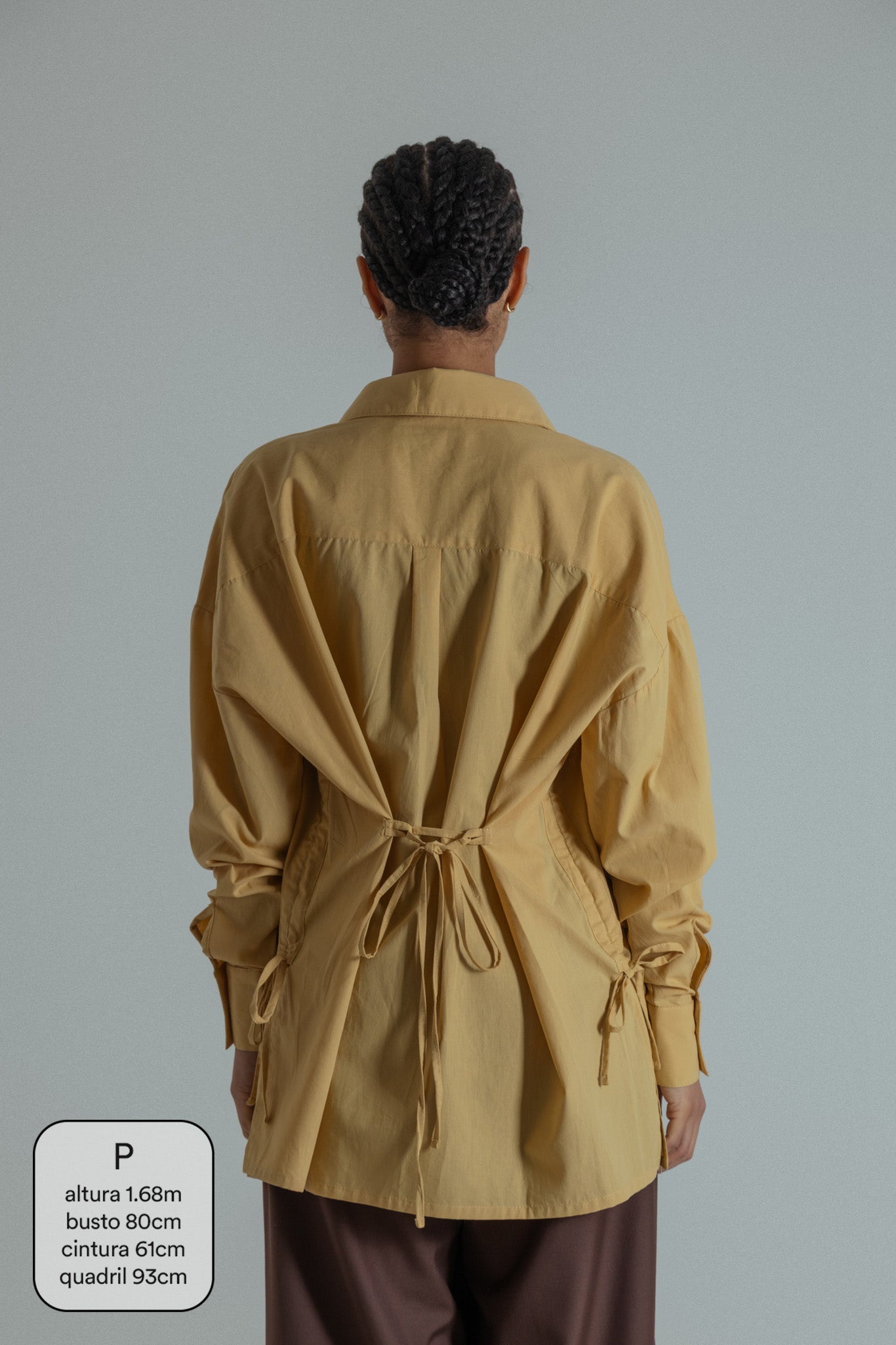 camisa laço chefa | camisa de algodão ajustável