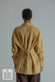 camisa laço chefa | camisa de algodão ajustável