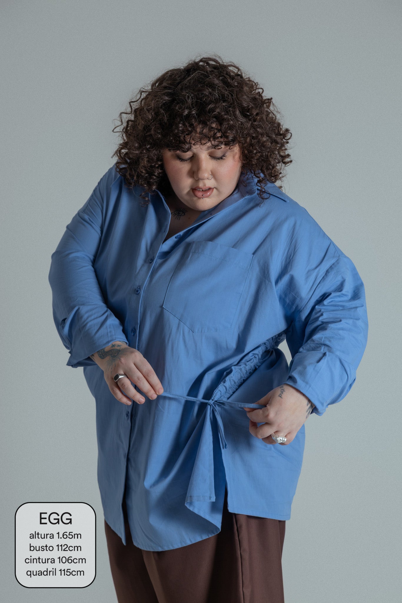 camisa laço chefa | camisa de algodão ajustável