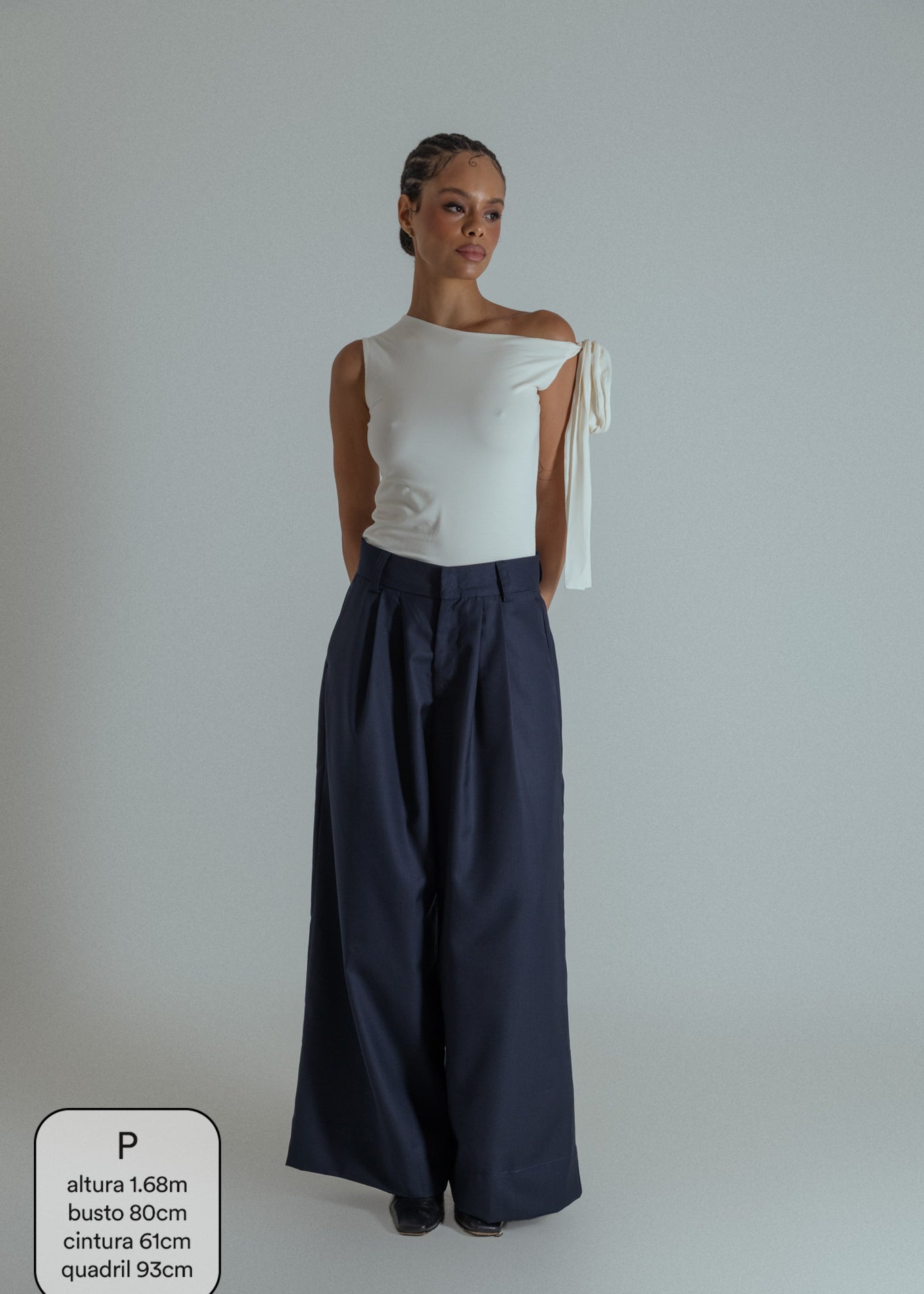 calça alfaiataria ajustável chefa
