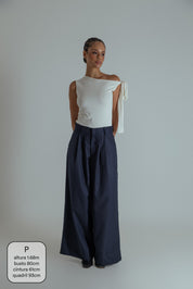 calça alfaiataria ajustável chefa