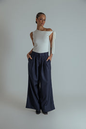 calça alfaiataria ajustável chefa