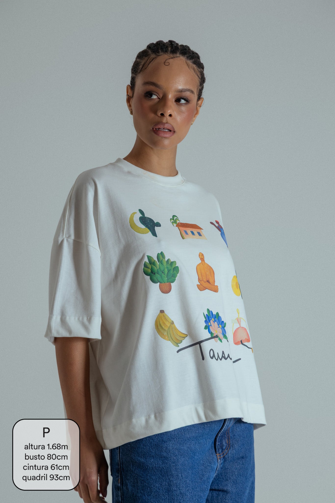 camisetão acervo collab tarsila do amaral