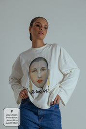 camiseta manga longa brasileira collab tarsila do amaral