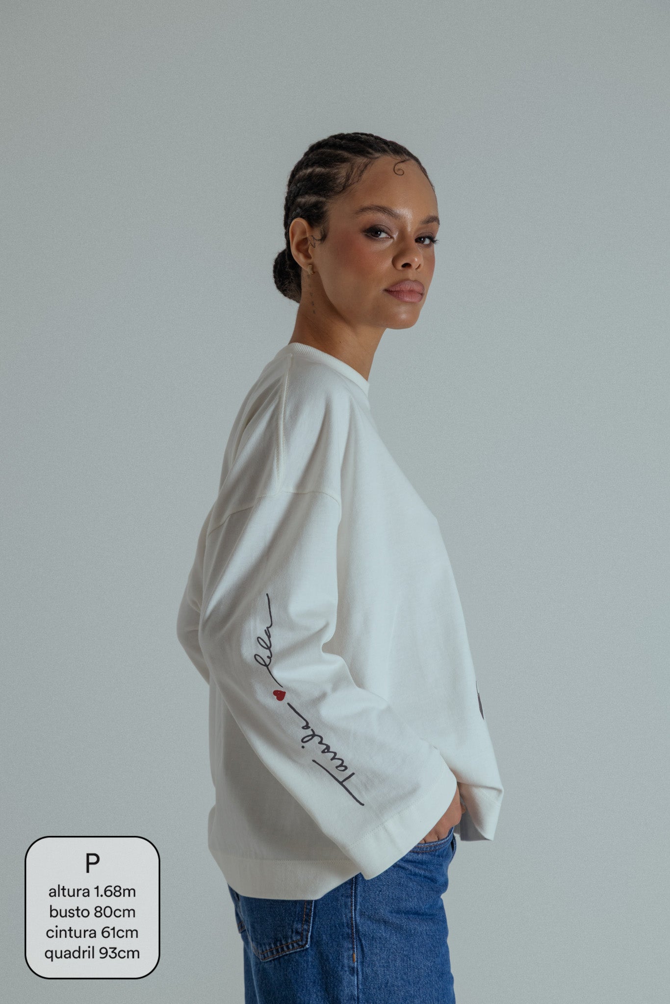 camiseta manga longa brasileira collab tarsila do amaral