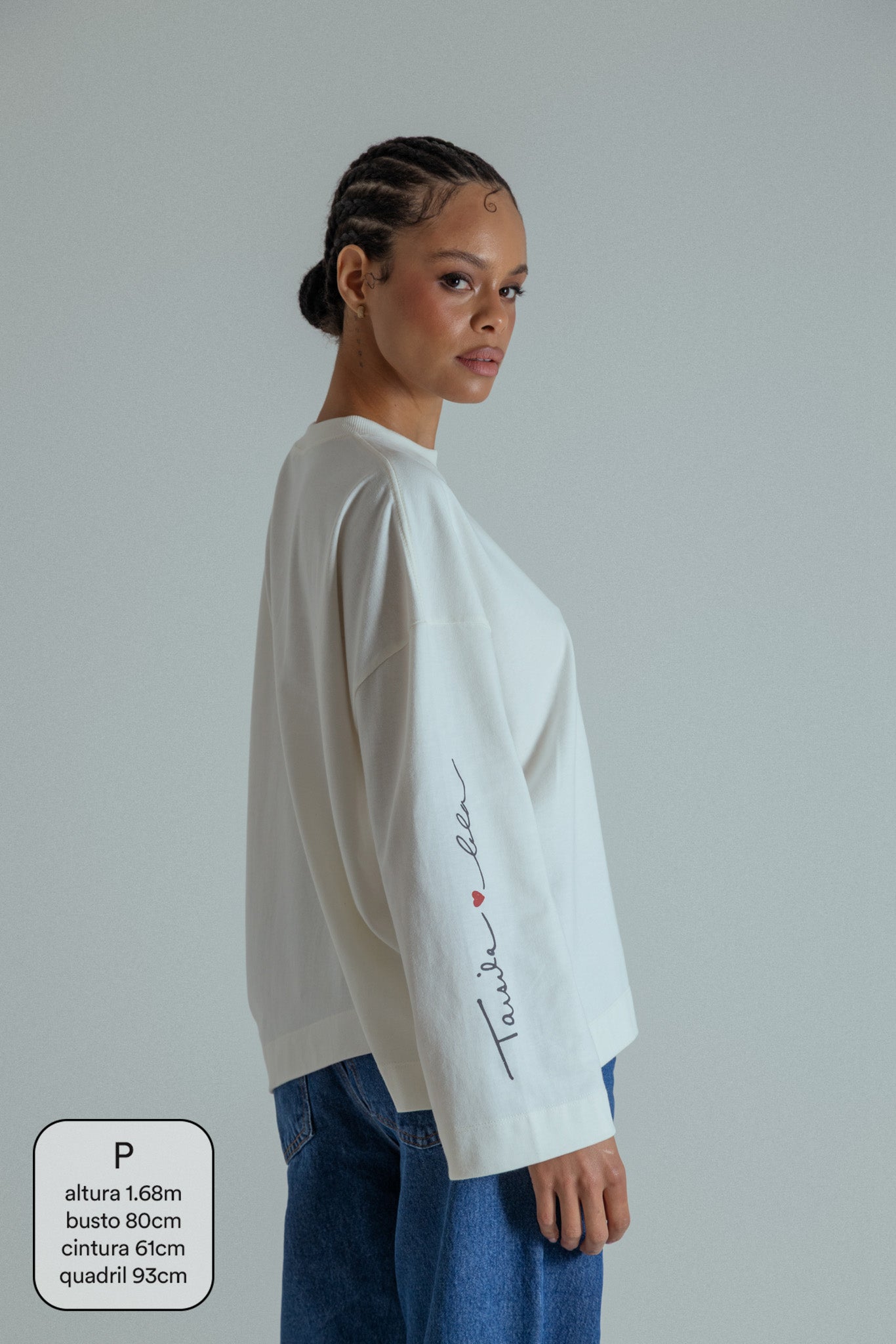 camiseta manga longa brasileira collab tarsila do amaral