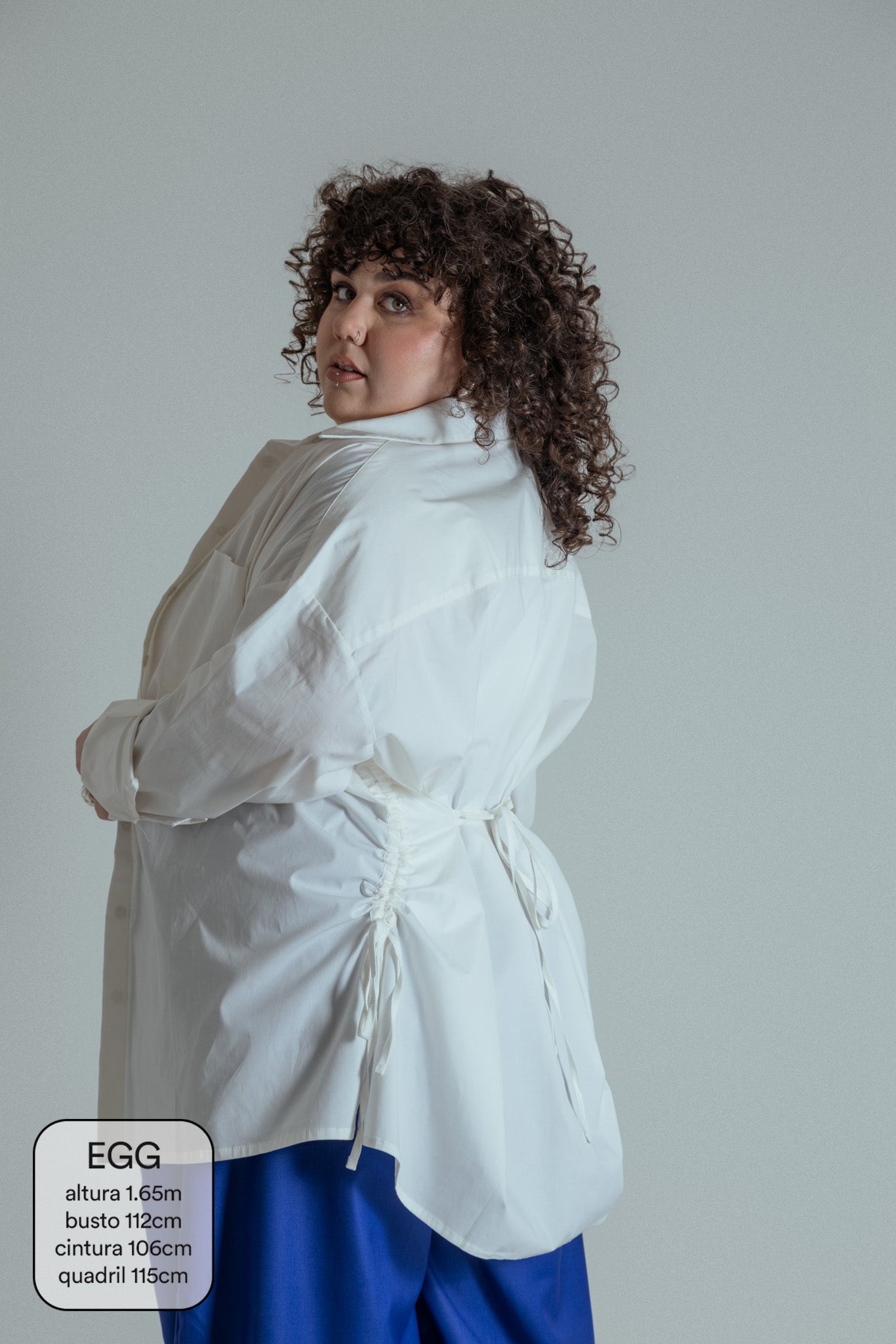 camisa laço chefa | camisa de algodão ajustável