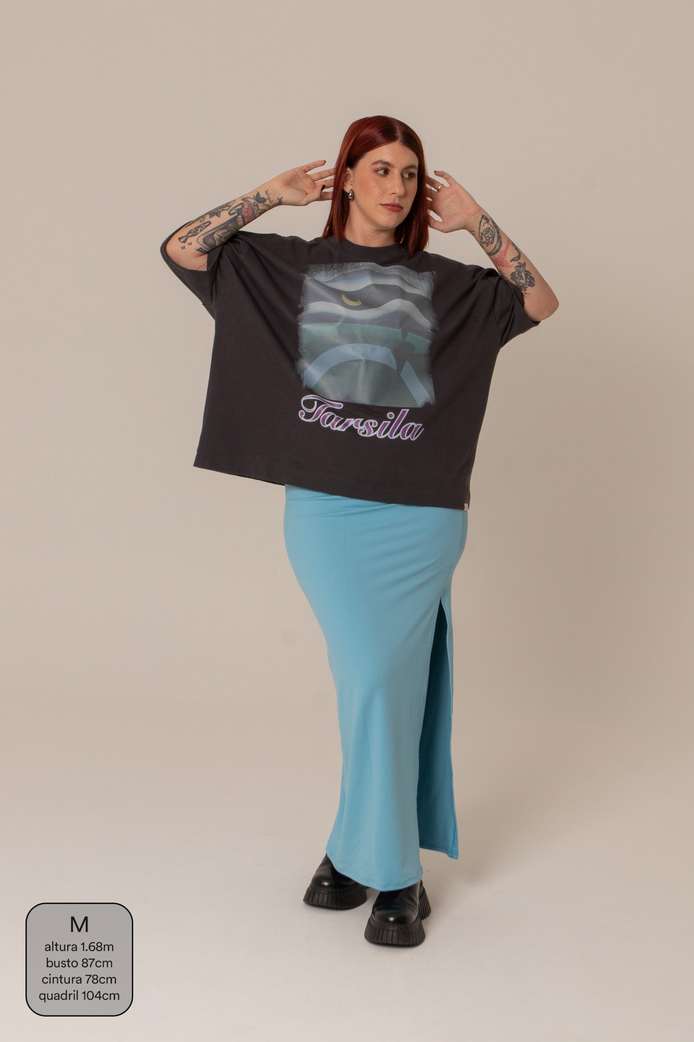 camisetão lua collab. tarsila do amaral