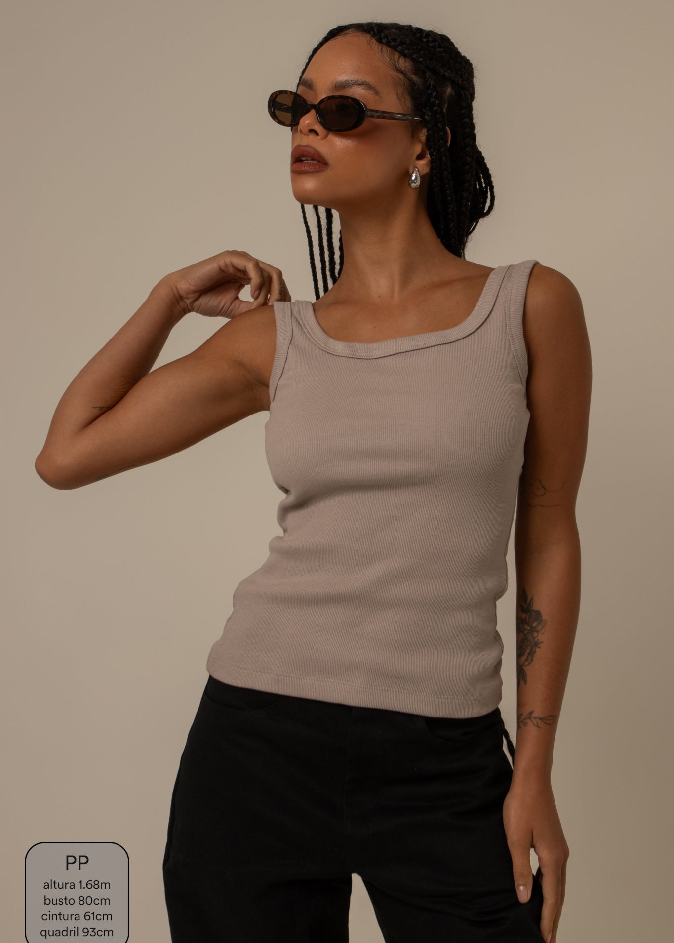 regata canelada comprida