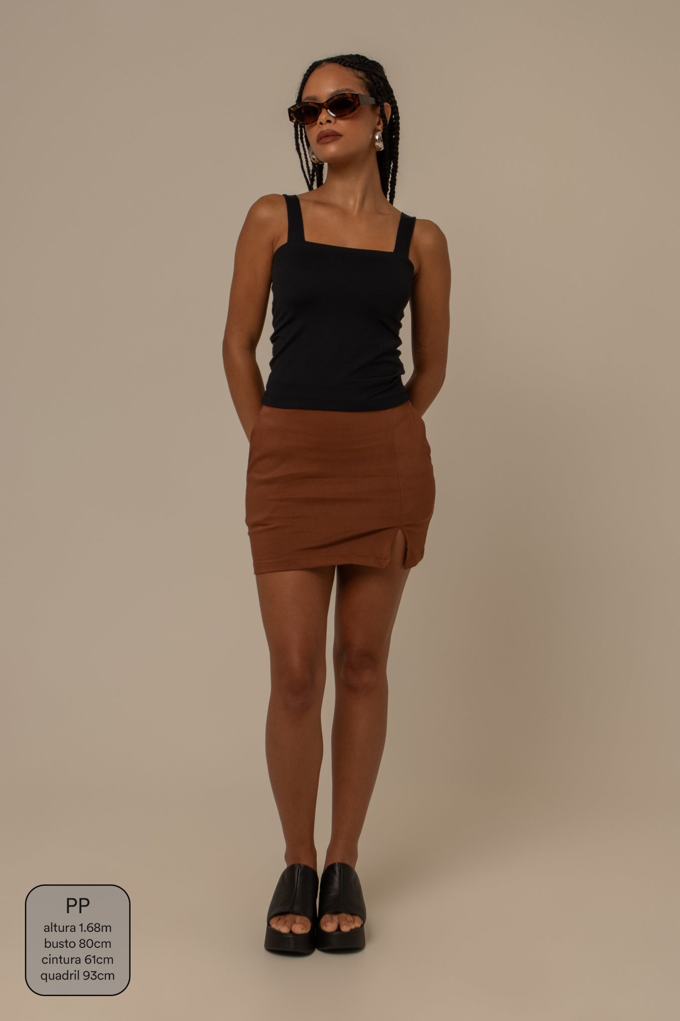 mini short saia brava clássico