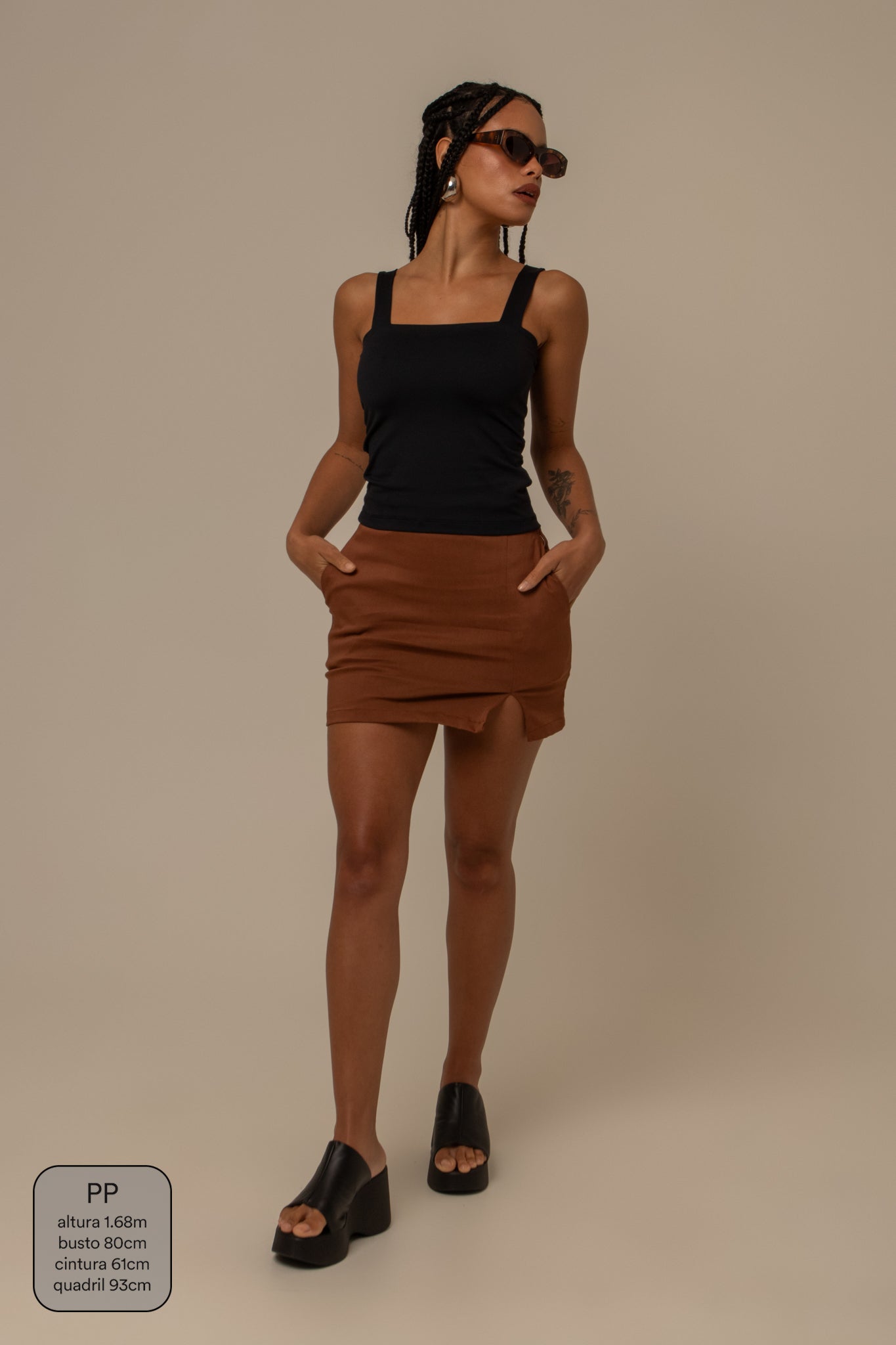 mini short saia brava clássico