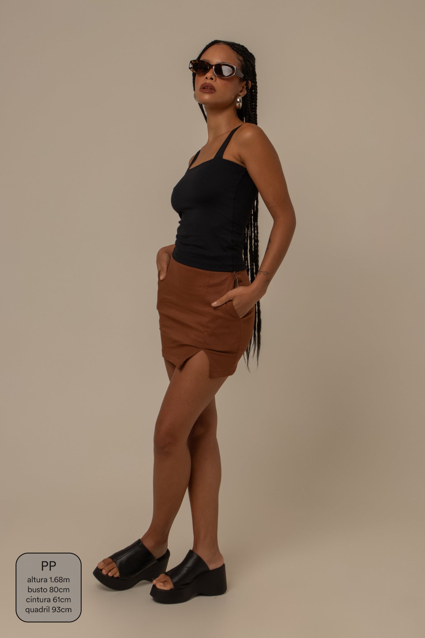 mini short saia brava clássico