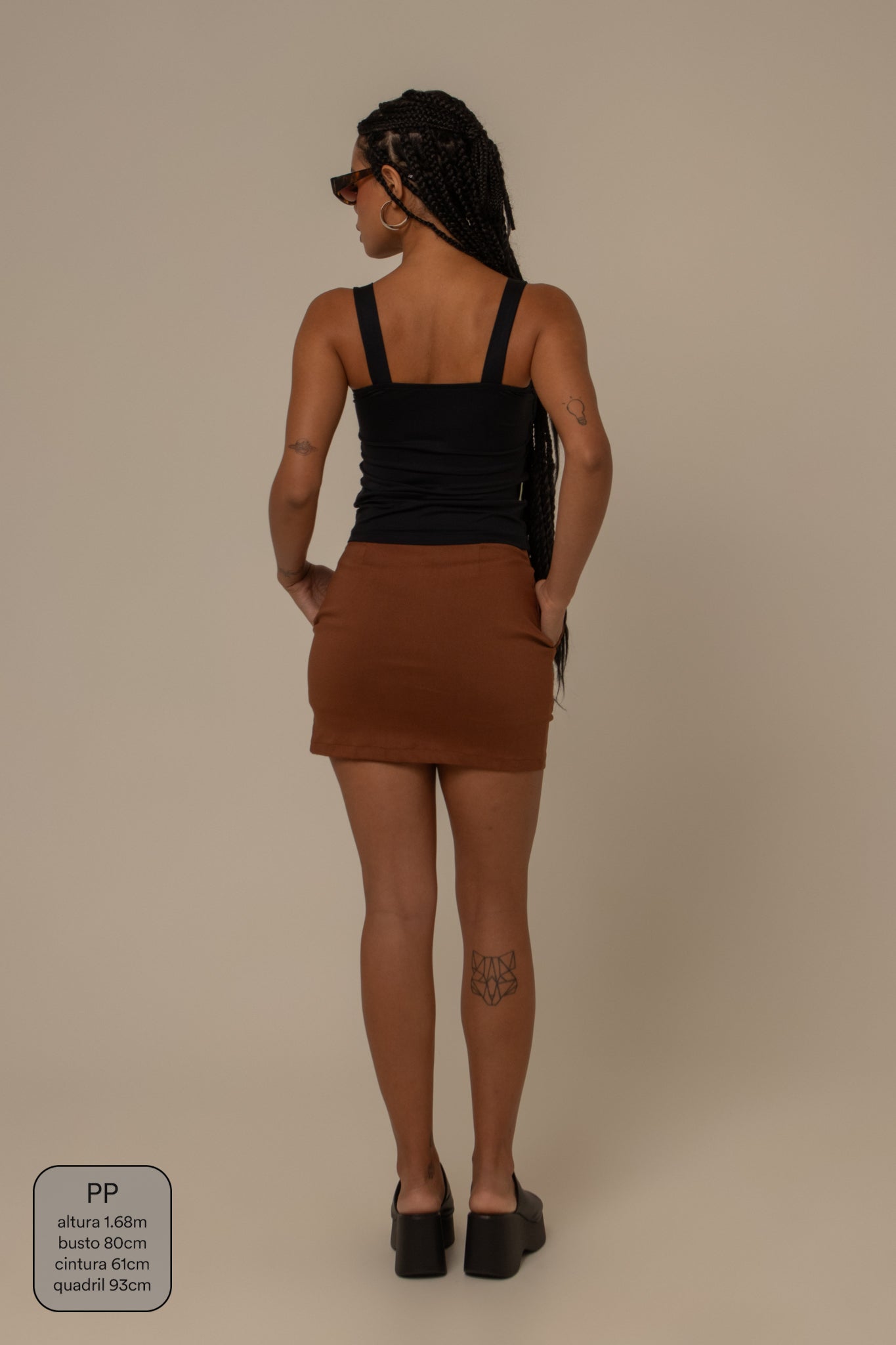 mini short saia brava clássico