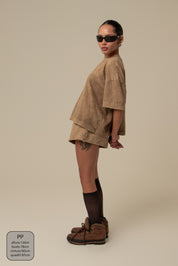 short moletom estonado off road